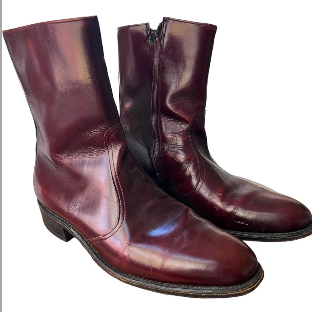 Burgundy Allen Edmonds Andover Boots
